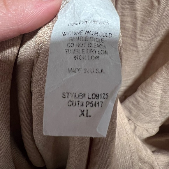 Roolee Taupe Schmidt Ruffle Dress Size XL - Picture 10 of 10